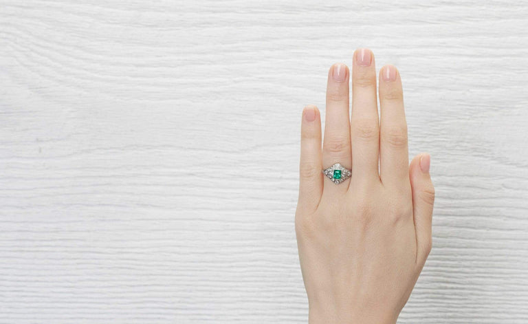 .60 Carat Edwardian Shreve & Co. Emerald Ring