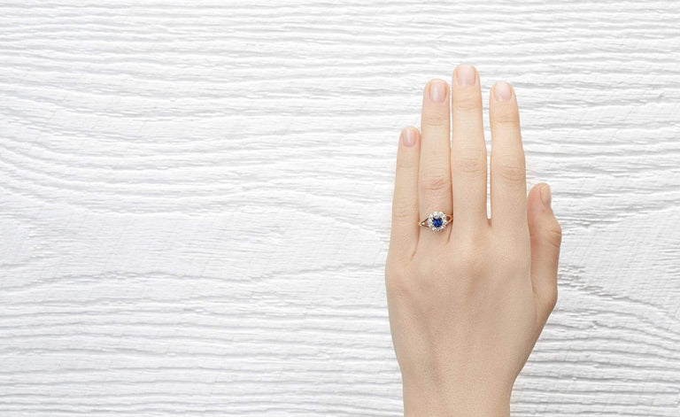 .60 Carat Late Victorian Sapphire Cluster Ring