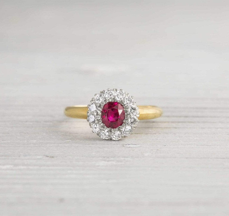 .60 Carat Ruby Vintage Engagement Ring
