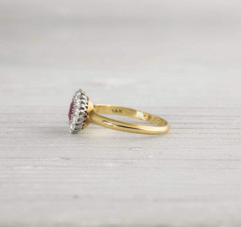 .60 Carat Ruby Vintage Engagement Ring