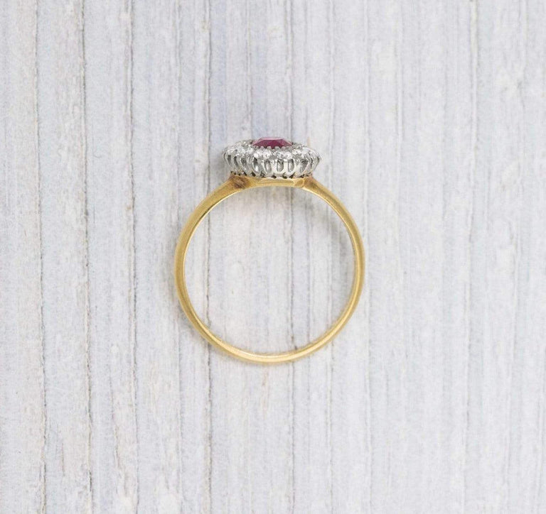 .60 Carat Ruby Vintage Engagement Ring