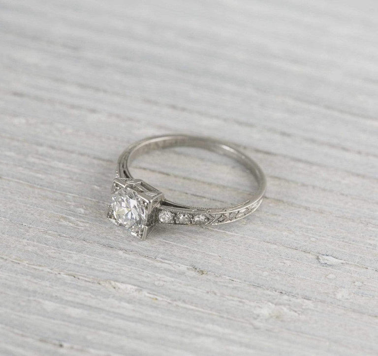 .60 Carat Vintage Art Deco Engagement Ring