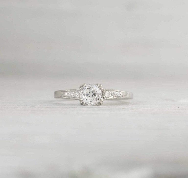 .63 Carat Vintage Art Deco Diamond Engagement Ring