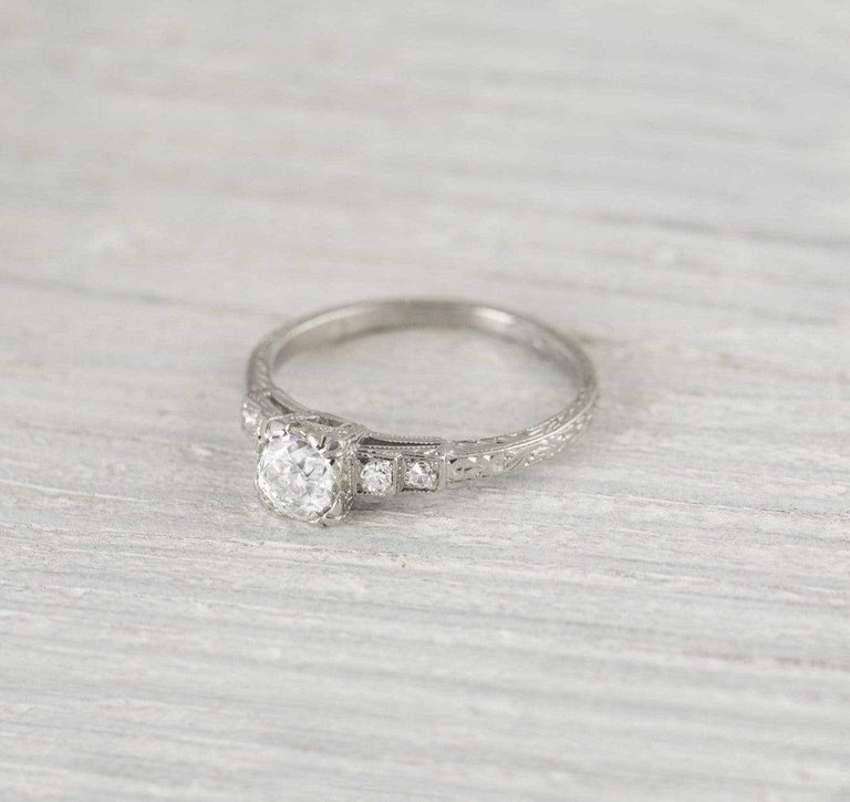 .64 Carat Vintage Art Deco Engagement Ring