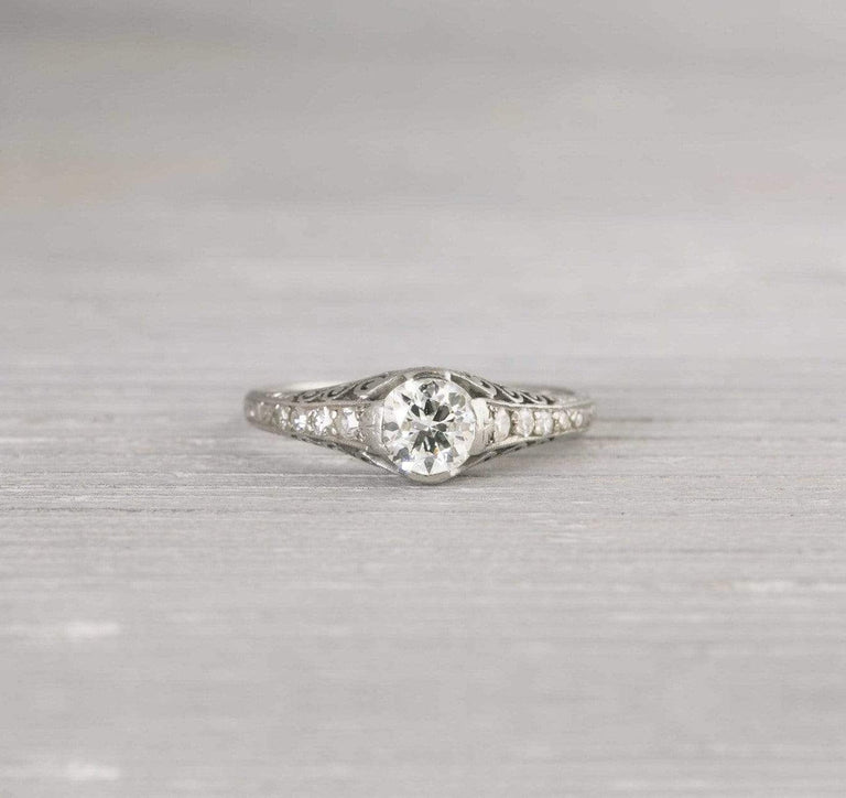 .65 Carat Art Deco Engagement Ring