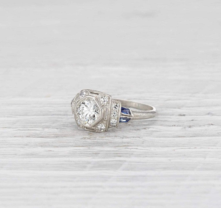 .65 Carat Art Deco Engagement Ring