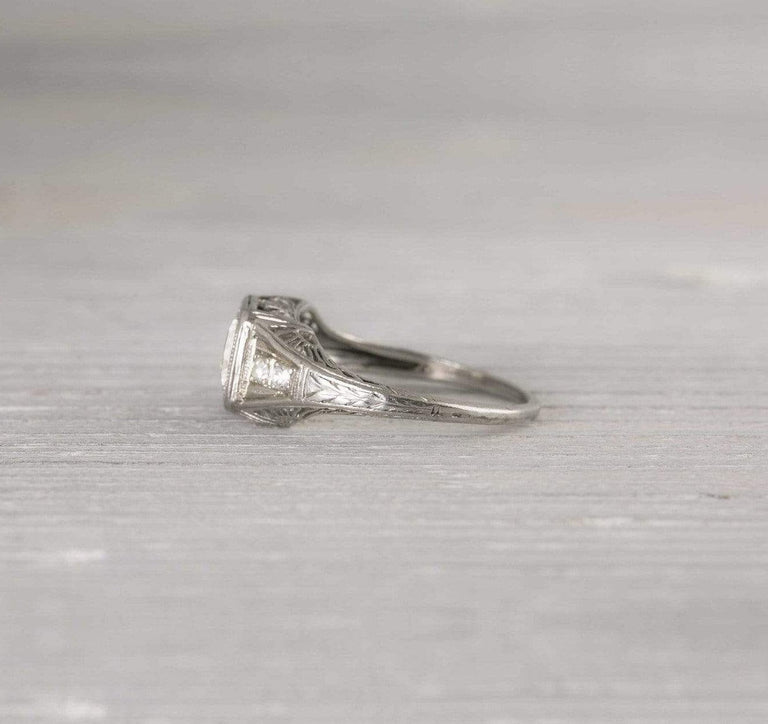 .65 Carat Old European Cut Diamond Engagement Ring