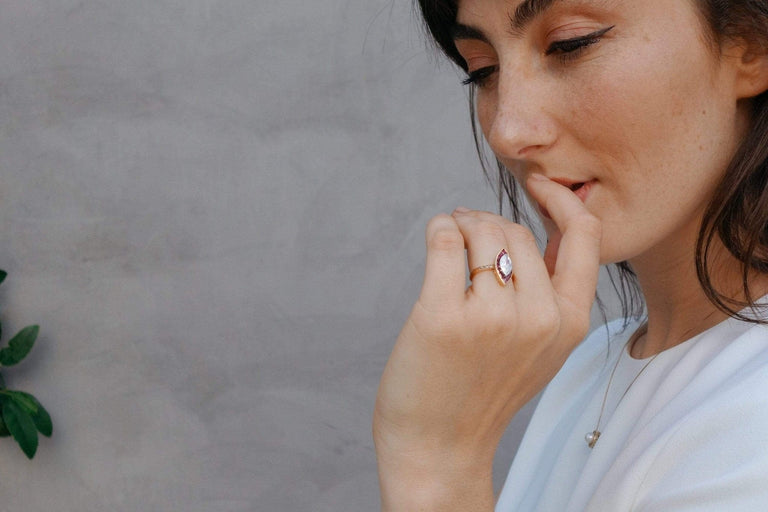 .67 CARAT CARTIER DIAMOND AND RUBY ENGAGEMENT RING