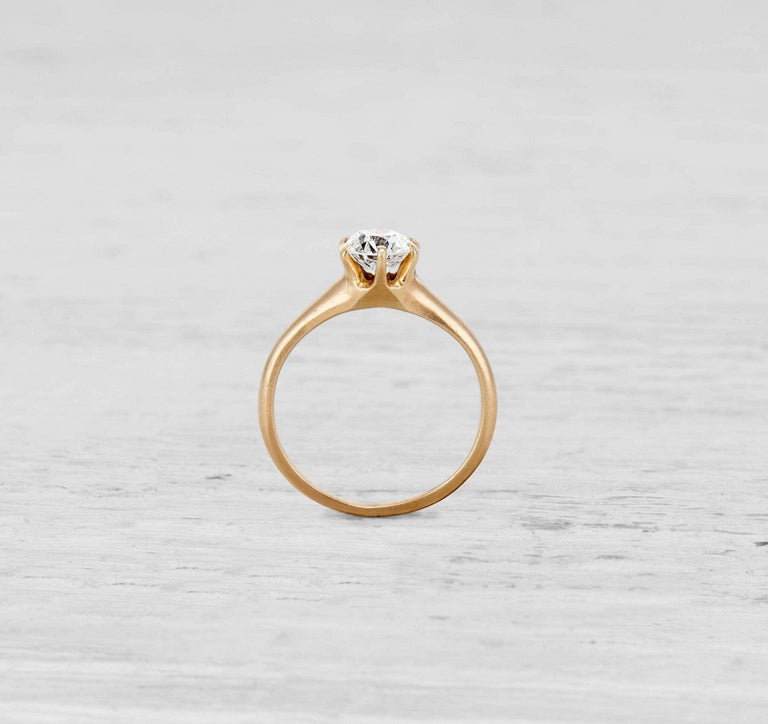.67 VICTORIAN DIAMOND SOLITAIRE ENGAGEMENT RING