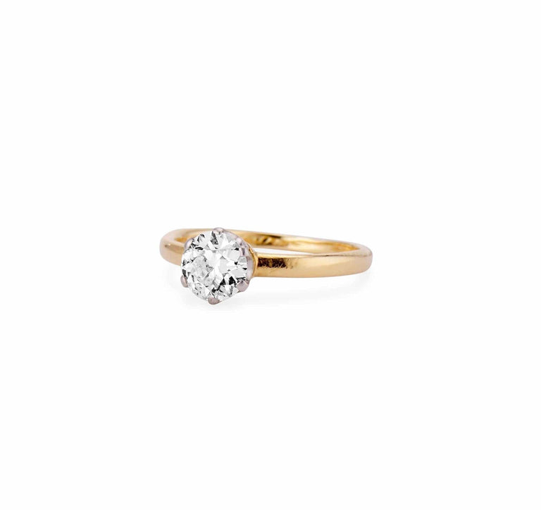 .68 Carat Vintage Tiffany & Co. Gold Solitaire Engagement Ring