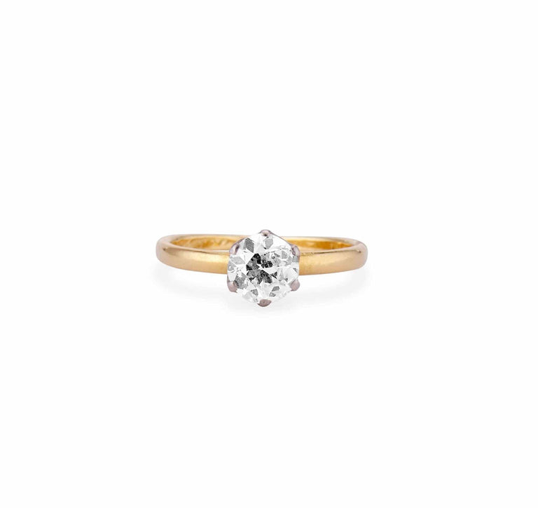.68 Carat Vintage Tiffany & Co. Gold Solitaire Engagement Ring