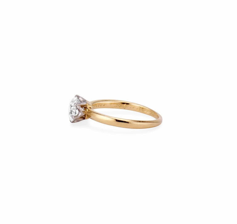 .68 Carat Vintage Tiffany & Co. Gold Solitaire Engagement Ring