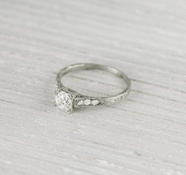 .70 Carat Vintage Art Deco Diamond Engagement Ring