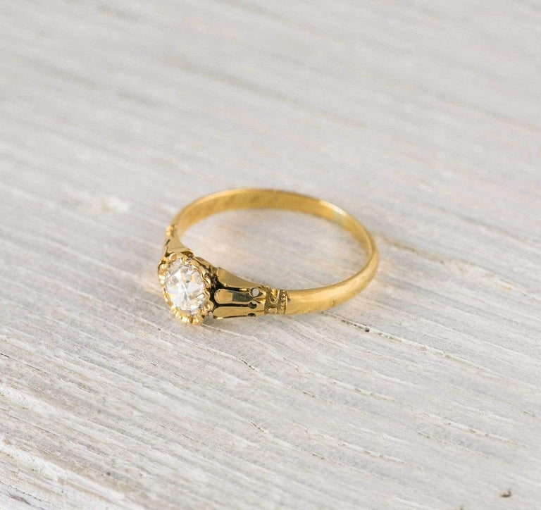.70 Carat Yellow Gold Antique Victorian Engagement Ring