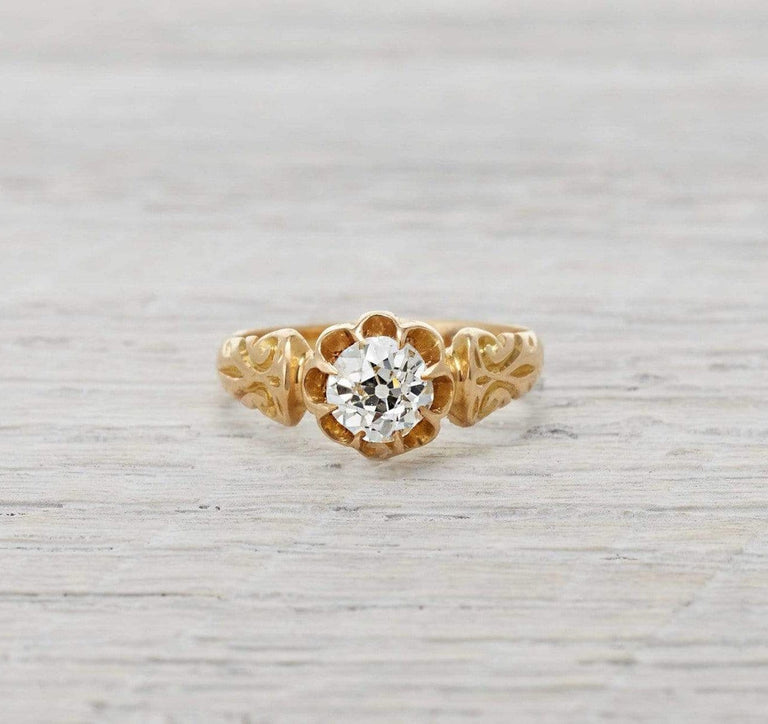 .71 Carat Gold Victorian Engagement Ring