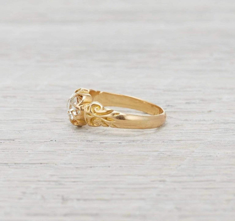 .71 Carat Gold Victorian Engagement Ring