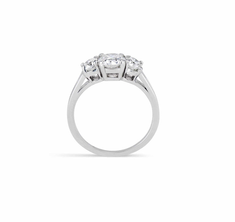 .71 CARAT TIFFANY & CO DIAMOND THREE STONE RING