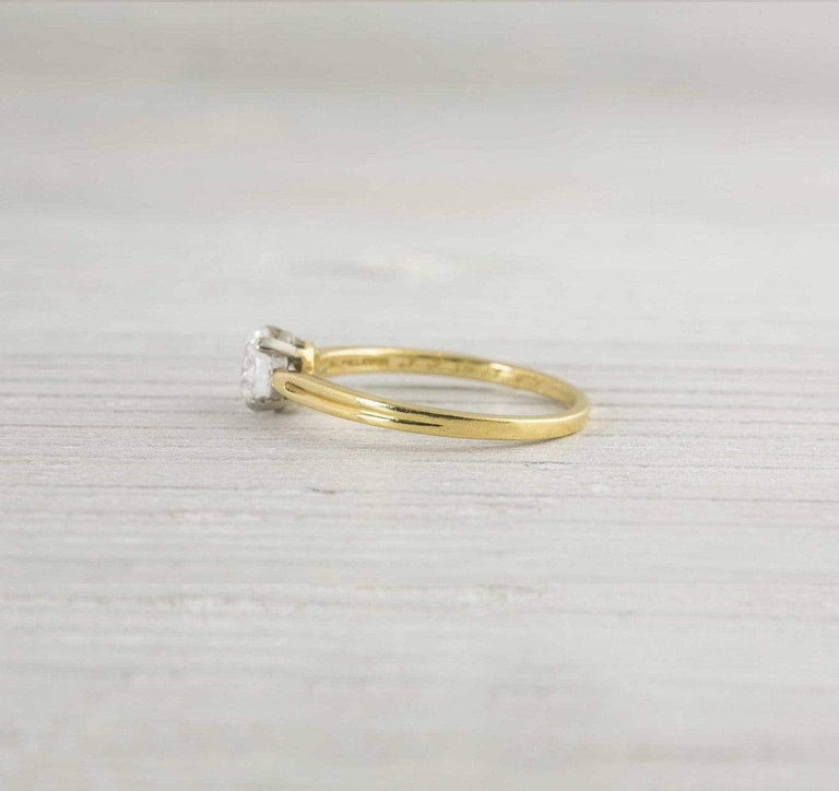 .71 Carat Vintage Tiffany & Co. Gold Solitaire Engagement Ring