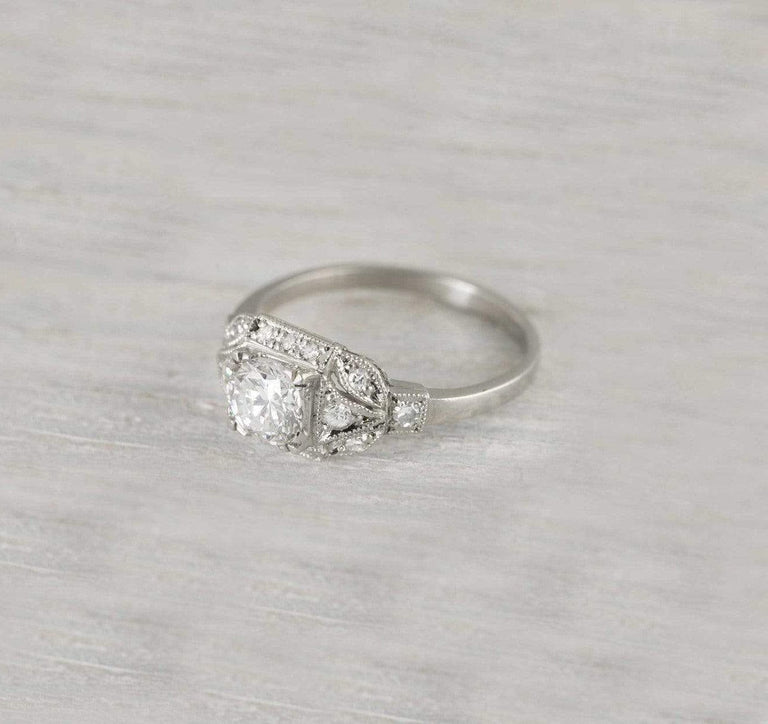 .73 Carat Vintage Art Deco Engagement Ring