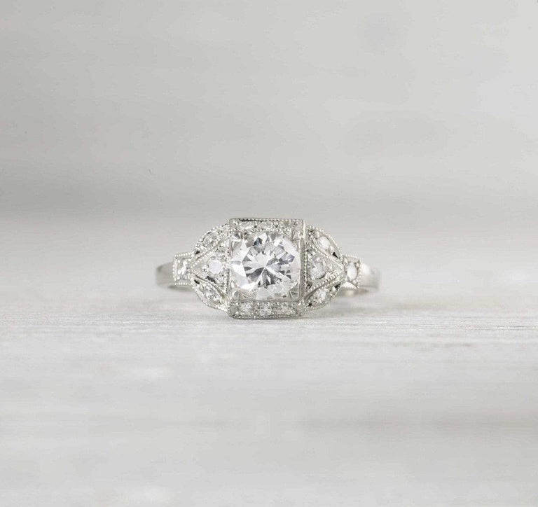 .73 Carat Vintage Art Deco Engagement Ring