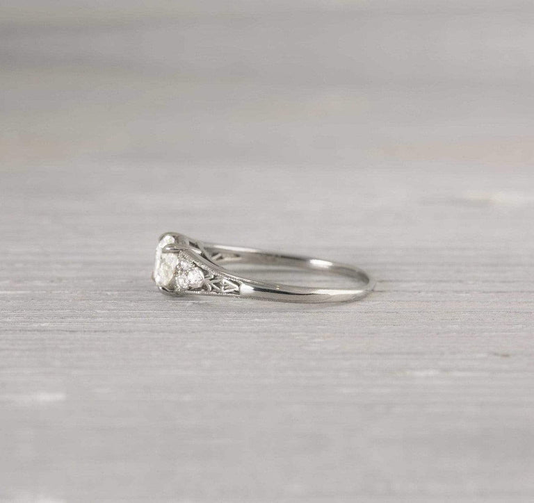 .74 Carat Art Deco Vintage Engagement Ring