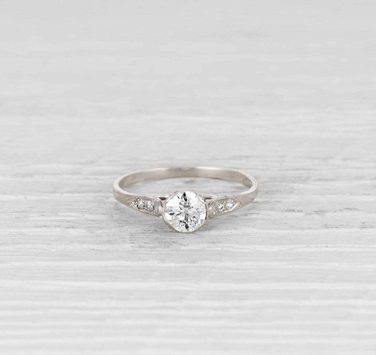 .74 Carat Early Art Deco Engagement Ring