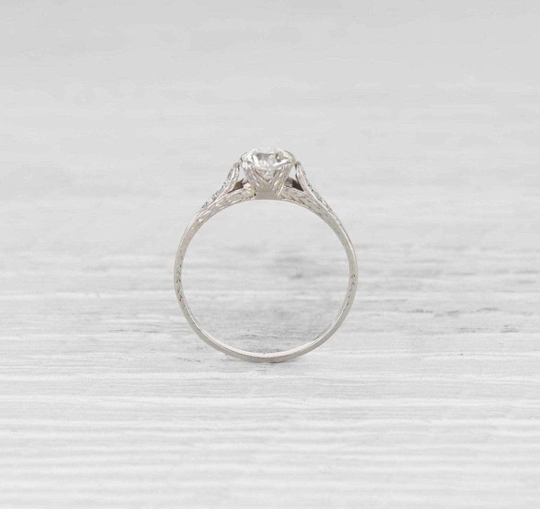 .74 Carat Early Art Deco Engagement Ring