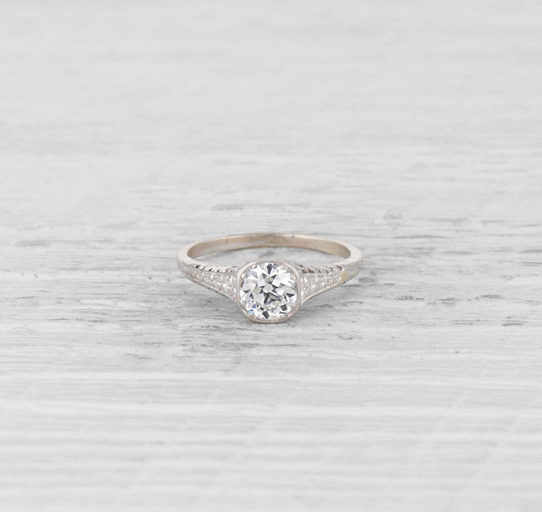 .74 Carat Edwardian Diamond Engagement Ring