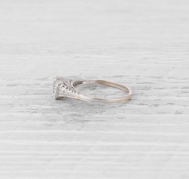 .74 Carat Edwardian Diamond Engagement Ring