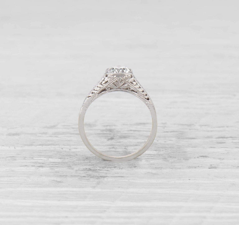 .74 Carat Edwardian Diamond Engagement Ring
