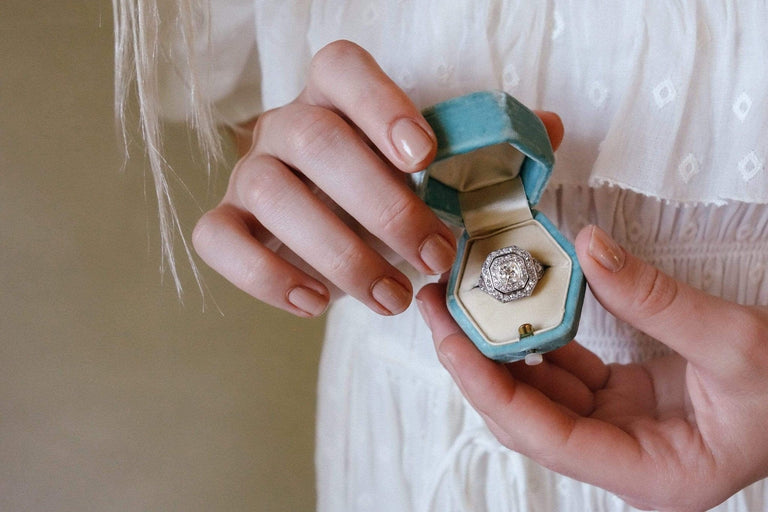 .74 CARAT EDWARDIAN DIAMOND ENGAGEMENT RING