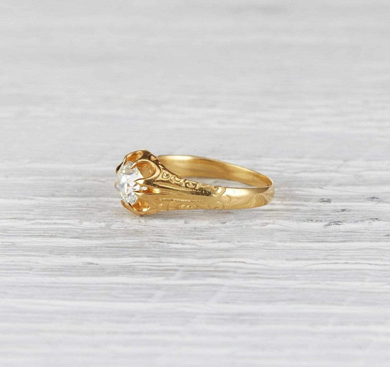 .74 Carat Victorian Diamond Engagement Ring