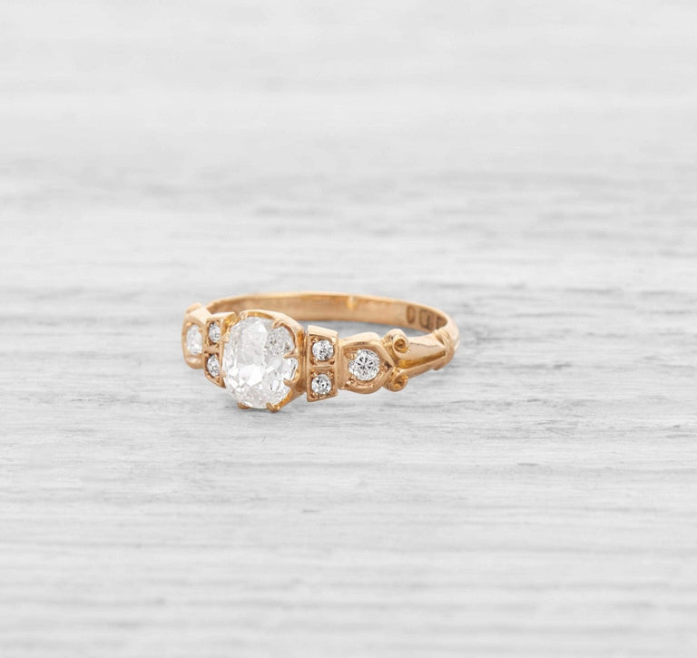 .74 CARAT VICTORIAN DIAMOND ENGAGEMENT RING