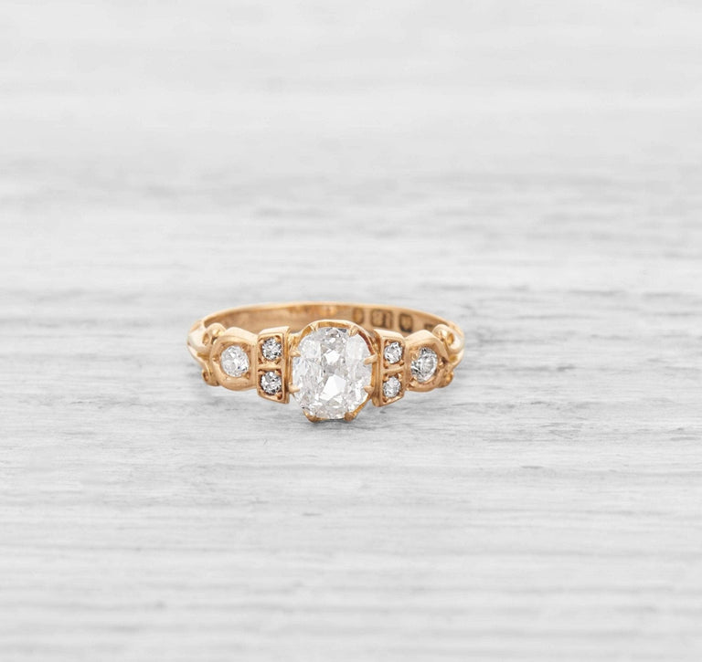 .74 CARAT VICTORIAN DIAMOND ENGAGEMENT RING