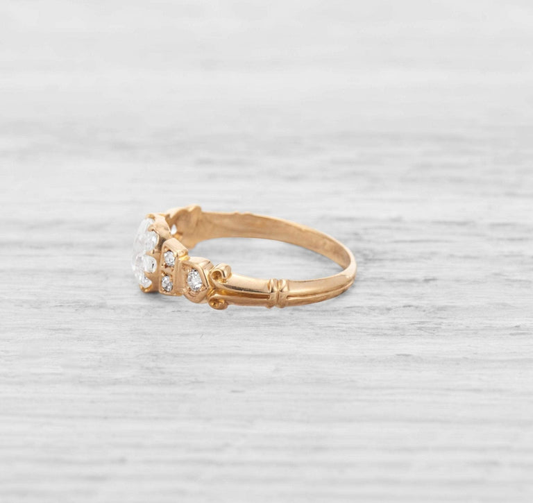 .74 CARAT VICTORIAN DIAMOND ENGAGEMENT RING