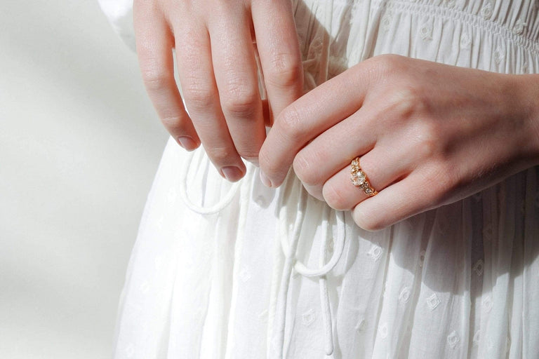 .74 CARAT VICTORIAN DIAMOND ENGAGEMENT RING