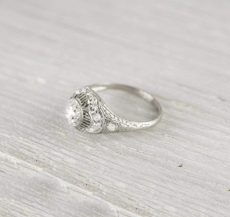 .74 Carat Vintage Art Deco Engagement Ring
