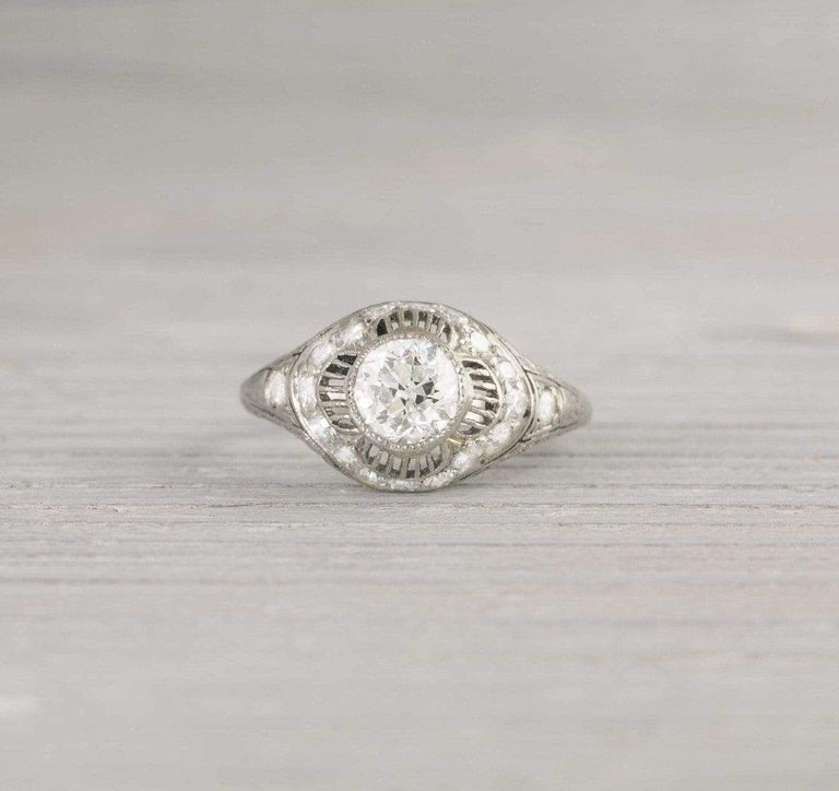 .74 Carat Vintage Art Deco Engagement Ring