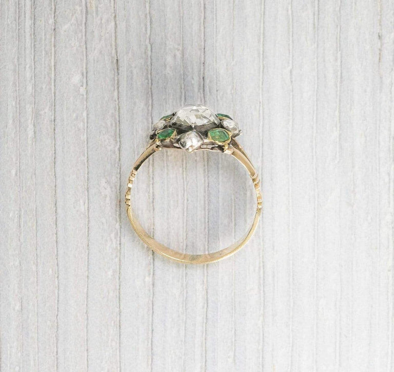 .75 Carat Antique Georgian Rose Cut Diamond Engagement Ring