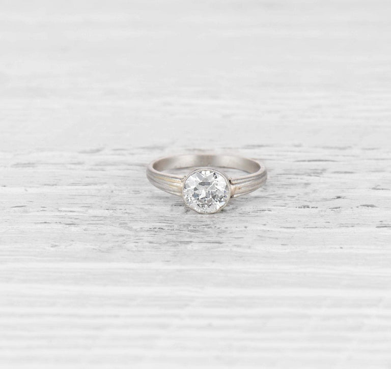 .75 CARAT ART DECO DIAMOND ENGAGEMENT RING