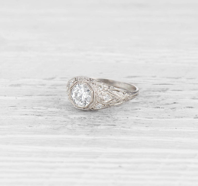 .75 CARAT EDWARDIAN DIAMOND ENGAGEMENT RING