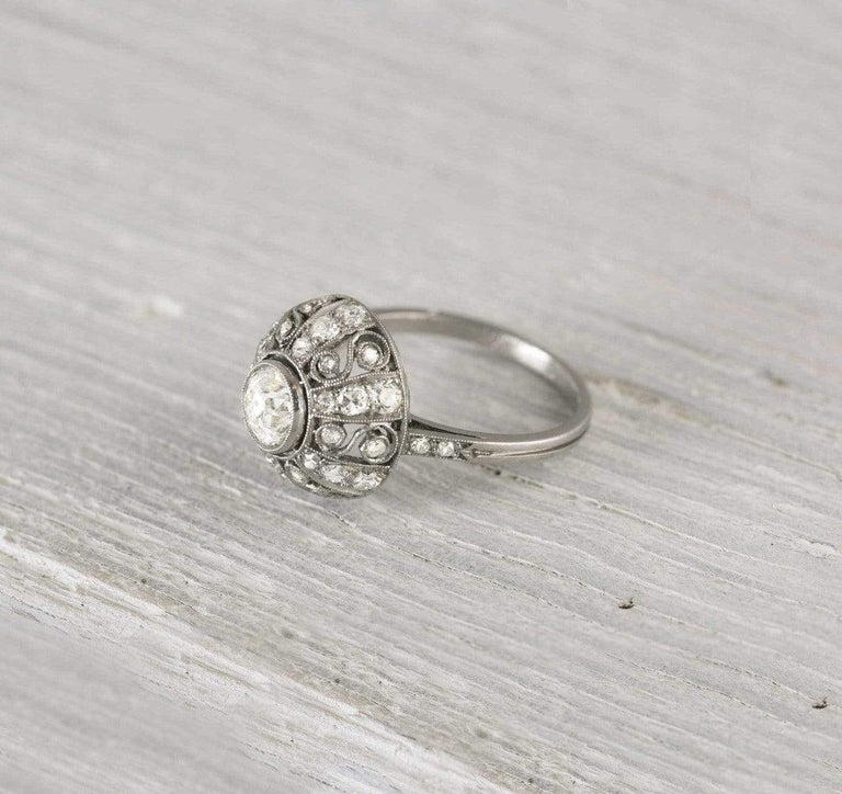 .75 Carat Edwardian Dome Engagement Ring