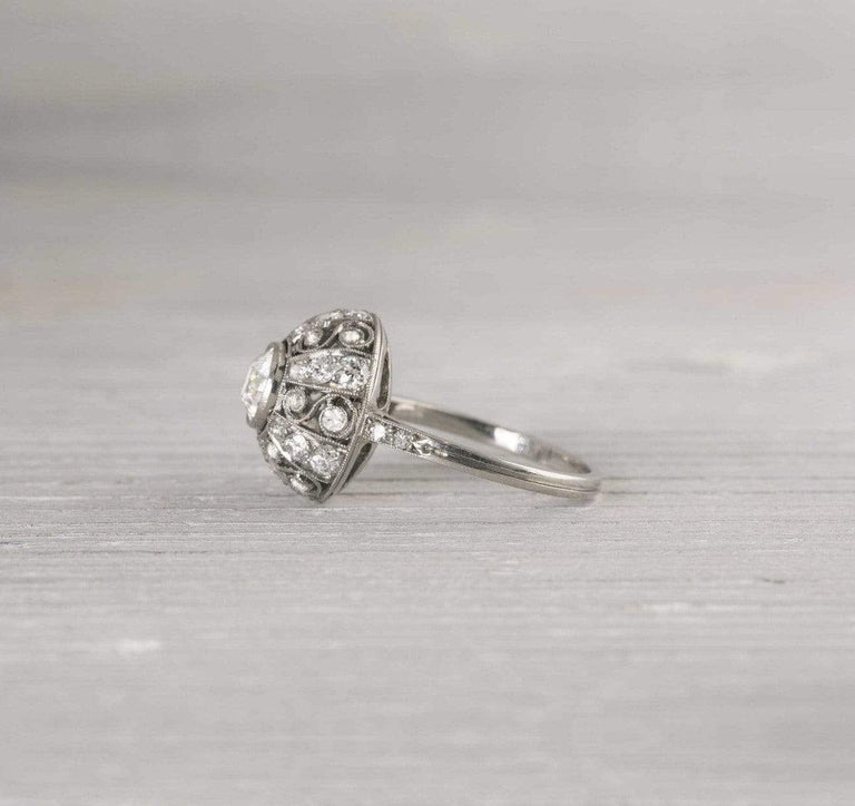 .75 Carat Edwardian Dome Engagement Ring