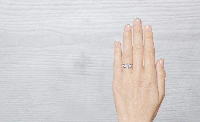 .75 Carat Edwardian Three Stone Engagement Ring