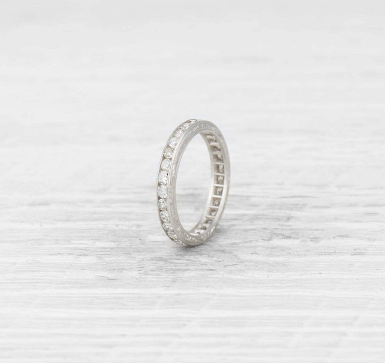 .75 Carat Late Art Deco Diamond Eternity Band