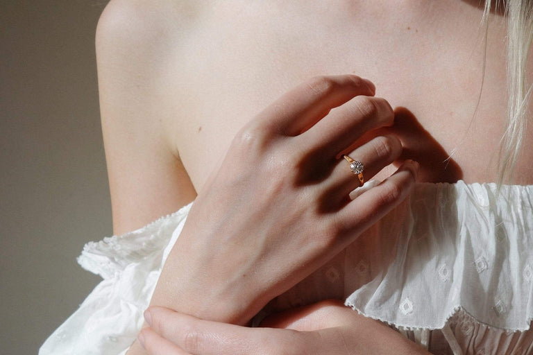 .75 CARAT VICTORIAN DIAMOND ENGAGEMENT RING