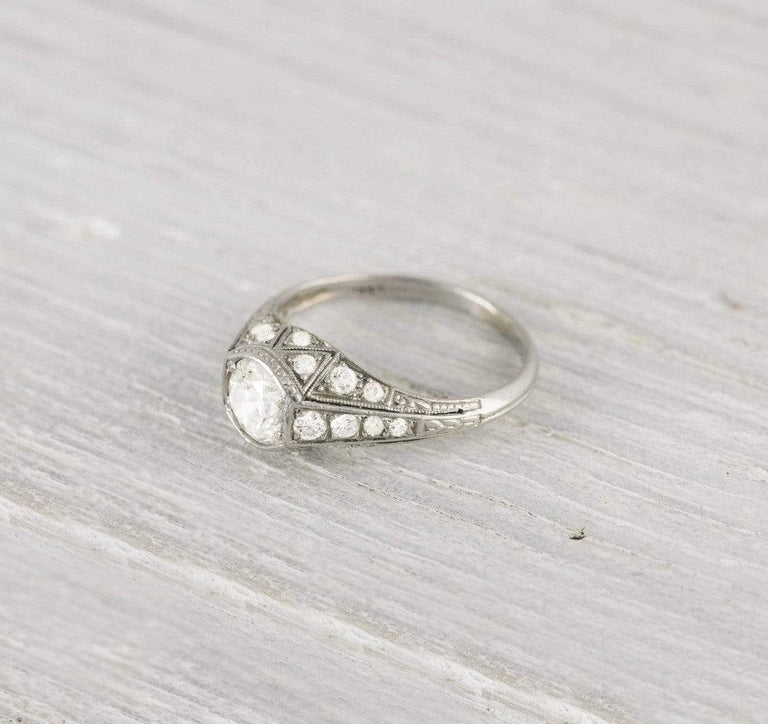 .75 Carat Vintage Diamond Engagement Ring