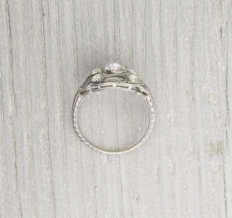 .75 Carat Vintage Edwardian Diamond Engagement Ring