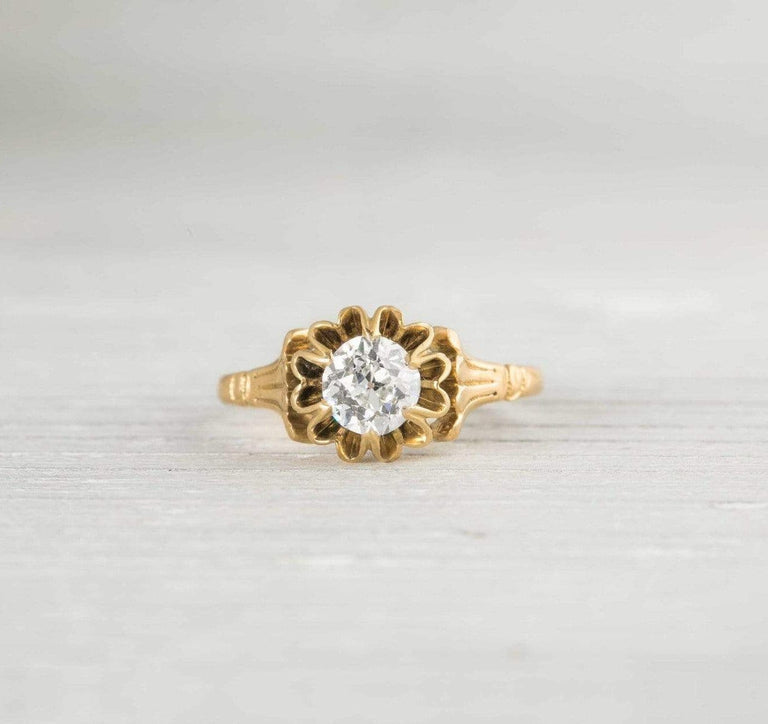 .77 Carat Antique Victorian Diamond & Gold Engagement Ring