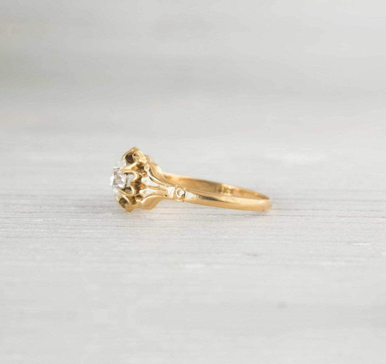 .77 Carat Antique Victorian Diamond & Gold Engagement Ring
